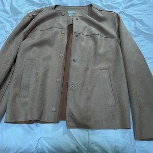 Faux suede jacket